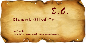 Diamant Olivér névjegykártya