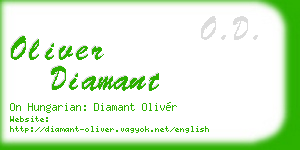 oliver diamant business card
