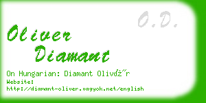 oliver diamant business card